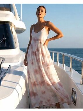 NWT Z Supply hazy cloud maxi pink sun dress